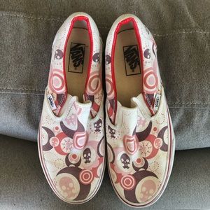Vans Pink Skull Slip-on sneakers